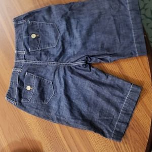 100% cotton Gap jean shorts.